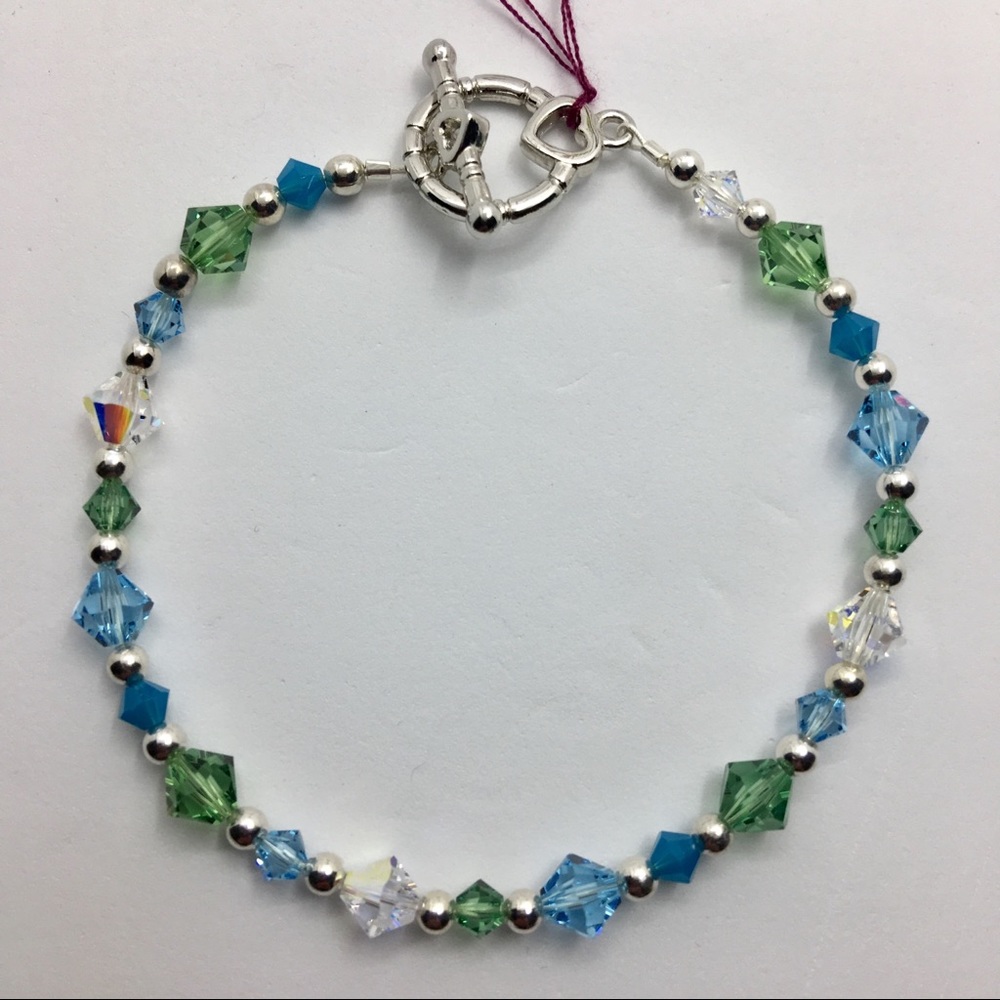 Handmade Swarovski crystal bracelet